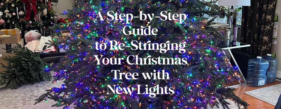 A Step-by-Step Guide to Re-Stringing Your Christmas Tree with New Lights